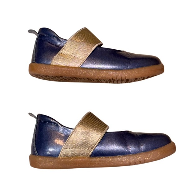 BOBUX delight navy mary Jane baby first walkers girl’s shoes size 23 7 - Picture 6 of 15